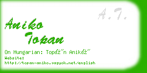 aniko topan business card